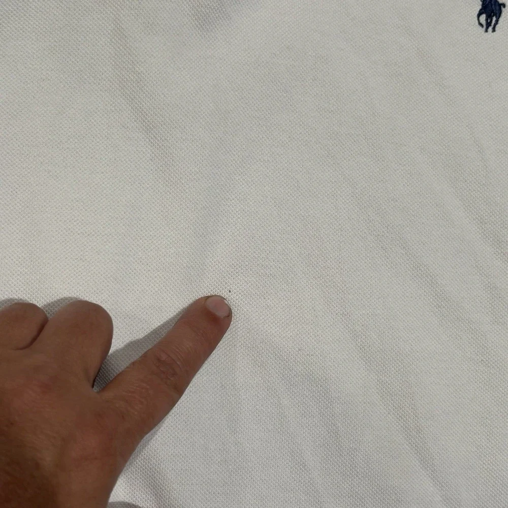 Polo‎ Ralph Lauren mesh polo shirt custom fit white XXL TTG